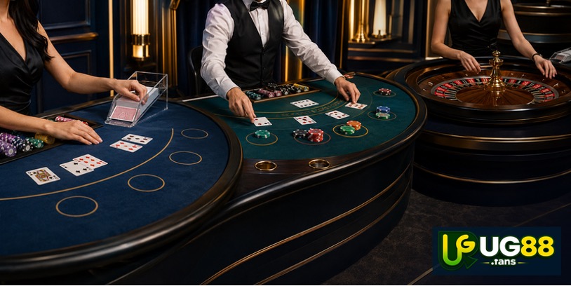 Baccarat, Blackjack và Roulette có dụng cụ, nhịp chơi và cách tính kết quả hoàn toàn khác nhau